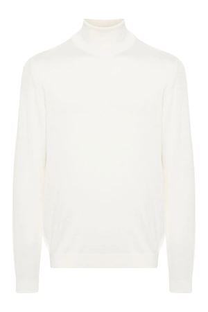 White merino wool sweater ROBERTO COLLINA | RA01003ECRU